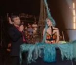 Lady Gaga répond aux questions de Nagui dans <em>Taratata</em>, le 13 juin 2011. Emission diffusée le 28 juin 2011.