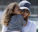 Gabriel Aubry et sa fille Nahla  