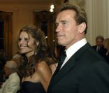 Maria Shriver et Arnold Schwarzenegger, à Washington, le 10 juillet 2006. 