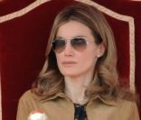 Letizia d'Espagne et le prince Felipe à la cérémonie de remise des diplôme de la Air Force espagnole à Leon en Espagne, le 8 juillet 2011