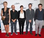 Thierry Jousse, Pauline Lefevre, Gilles Marchand, Mathieu Demy et Lubna Azabal lors de la cérémonie de clôture du festival Paris Cinéma. 11 juillet 2011