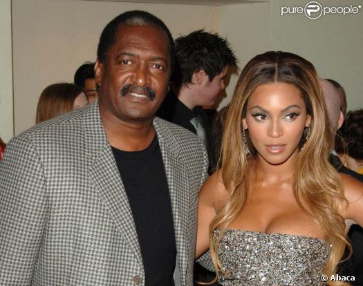 Beyoncé et son père Matthew Knowles, à New York, le 22 janvier 2007.