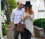 Rosie Huntington-Whiteley et son compagnon Jason Statham  