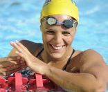Laure Manaudou lors de l\'Open EDF à Paris, en juin 2011.