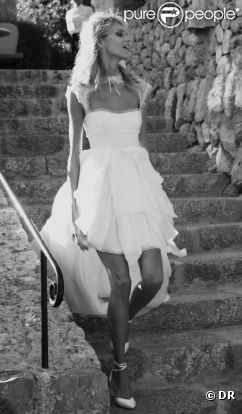 Anja Rubik en Emilio Pucci lors de son mariage le 17 juillet 2011