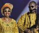 Amadou et Mariam jouent pendant la 25ème cérémonie des Victoires de la Musique, le 6 mars 2010, à Paris.