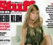 Heidi Klum, sexy à souhait dans sa robe en lambeaux, en couverture du magazine Stuff en novembre 1998.