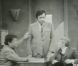 Trou de mémoire lors de la représentation de "Adieu Berthe" en 1970. De gauche à droite : Francis Blanche, Jacques Jouanneau, Lawrence Riersner