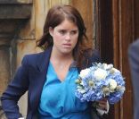  La princesse Eugenie d'York au Palace d'Holyroodhouse à Edimbourg après la cérémonie  de mariage de Mike Tindall et Zara Phillips à Edimbourg le 31 juillet 2011 
 &nbsp; 