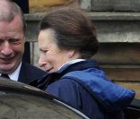  La princesse Anne au Palace d'Holyroodhouse à Edimbourg après la cérémonie  de mariage  de Mike Tindall et Zara Phillips à Edimbourg le 31 juillet 2011 
 &nbsp; 