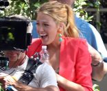 Blake Lively sur le tournage de Gossip Girl le 5 août 2011 à Los Angeles