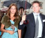 La princesse Madeleine de Suède, 29 ans, et son nouvel amour Chris O'Neill, 36 ans, arrivent au dîner-concert spécial Mozart dans le cadre du Festival de Salzbourg, en Autriche, le 7 août 2011.