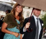 La princesse Madeleine de Suède, 29 ans, et son nouvel amour Chris O'Neill, 36 ans, arrivent au dîner-concert spécial Mozart dans le cadre du Festival de Salzbourg, en Autriche, le 7 août 2011.