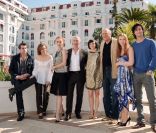 Stanley Weber et l'équipe de la série Borgia le 5 avril 2011 à Cannes