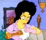 Elizabeth Taylor essuie son oscar, dans les Simpson !