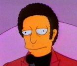 Tom Jones et ses cheveux dans les Simpson !