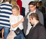 Josh Hartnett et sa chérie Sophia Lie à Oslo le 14 août 2011
