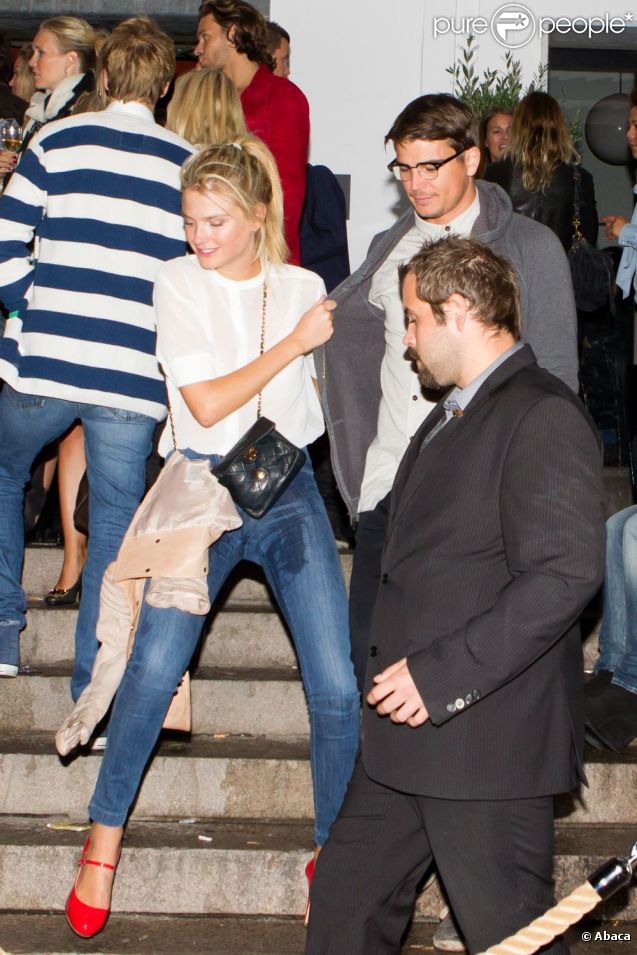 Josh Hartnett et sa chérie Sophia Lie à Oslo le 14 août 2011