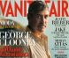 Avril 2011 : l'élégant acteur George Clooney pose en couv' de l'édition italienne de Vanity Fair .