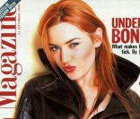 C\'est une Kate Winslet rousse et habillée d\'un trench-coat en cuir, qui, à 19 ans, réalise la couverture de Telegraph. Novembre 1996.<br />
