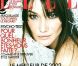 Décembre 2002 : Carla Bruni, qui a abandonné le mannequinat pour la chanson, couvre le magazine Elle.