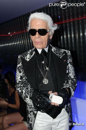 Karl Lagerfeld en août 2011. 