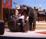 Samuel Le Bihan, Daniel Russo, Thierry Frémont et Françoise Pinkwasser sur les planches du Théâtre Antoine, à Paris, le 9 septembre 2011.