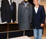 Robbie Williams présente sa collection de vêtements, Farrell, le 15 septembre 2011