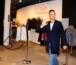 Robbie Williams présente sa collection de vêtements, Farrell, le 15 septembre 2011