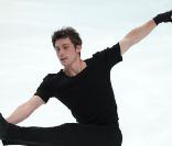 Brian Joubert lors des championnats du Monde de Moscou le 24 avril 2011 