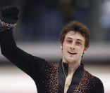 Brian Joubert lors des championnats du Monde de Turin en Italie le 24 mars 2010