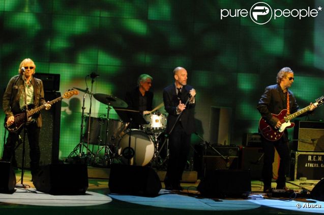 Le groupe R.E.M en mars 2008 en Italie