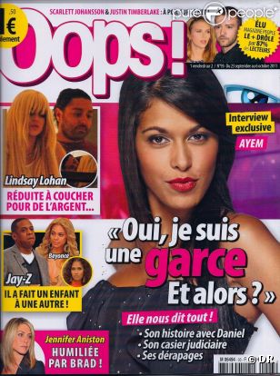 Ayem en couverture de Oops 