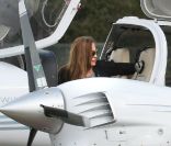 Angelina Jolie à l'aéroport de Blackbushe, le 23 septembre 2011