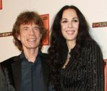 Mick Jagger et L\'Wren Scott, lancement de l\'album de <em>SuperHeavy</em>, à New York, le 21 septembre 2011.