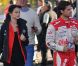 Sofia Hellqvist, la petite amie du prince Carl Philip de Suède, à Mantorp le 24 septembre 2011 pour suivre les exploits de son chéri en Porsche Carrera Cup.