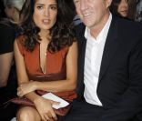 Salma Hayek et François-Henri Pinault au défilé Balenciaga à Paris le 28 septembre 2011