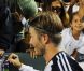David Beckham à Los Angeles lors du match entre les LA Galaxy et le Real Salt Lake City le 1er octobre 2011