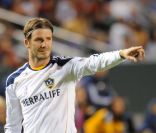 David Beckham à Los Angeles lors du match entre les LA Galaxy et le Real Salt Lake City le 1er octobre 2011
