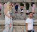 Lindsay Lohan et le créateur allemand Philipp Plein le 25 septembre 2011 sur le lac de Côme en Italie