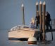 Lindsay Lohan le 25 septembre 2011 sur le lac de Côme en Italie, lors du shooting avec Philipp Plein