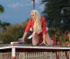 Lindsay Lohan le 25 septembre 2011 sur le lac de Côme en Italie, lors du shooting avec Philipp Plein
