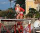 Lindsay Lohan très sexy sur un plongeoir le 25 septembre 2011 sur le lac de Côme en Italie, lors du shooting avec Philipp Plein
