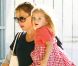 Jennifer Garner, enceinte, avec ses filles Violet et Seraphina à Los Angeles le 7 octobre 2011