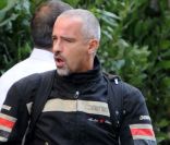 Eros Ramazzotti, nouvelle paternité, nouveau look, à Milan le 10 octobre 2011.