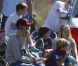 David Beckham et ses enfants Romeo et Cruz le 9 octobre 2011 à Los Angeles 
