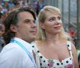 Margarita Louis-Dreyfus et Vincent Labrune le 6 août 2011 à Marseille