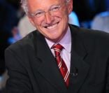 Nelson Monfort enregistre l'émission Vendredi sur un plateau, pour une diffusion le vendredi 14 octobre 2011.