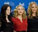Andrea Riseborough, Madonna et Abbie Cornish à Toronto pour présenter W.E. le 12 septembre 2011. 