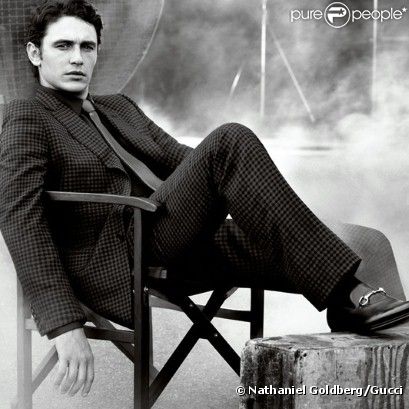 James Franco dans la campagne Gucci pour le service sur mesure de la marque